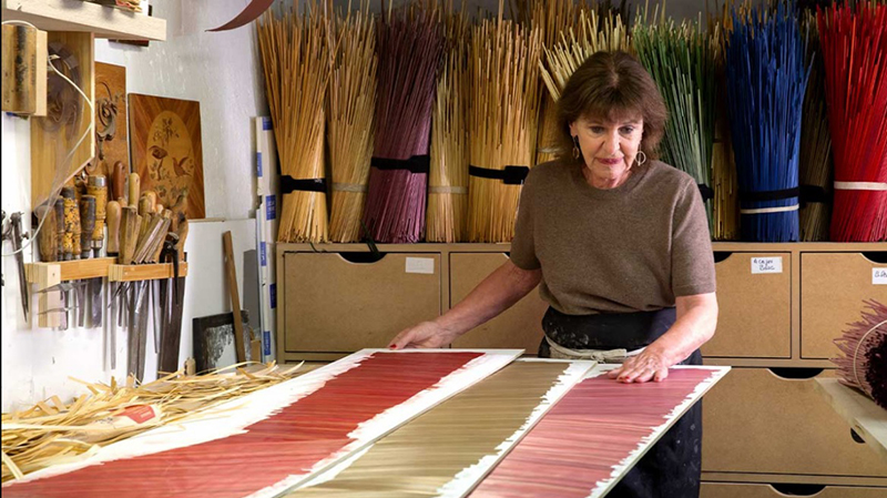 Reviving the Art of Straw Marquetry Lison de Caunes' 40-Year Journey