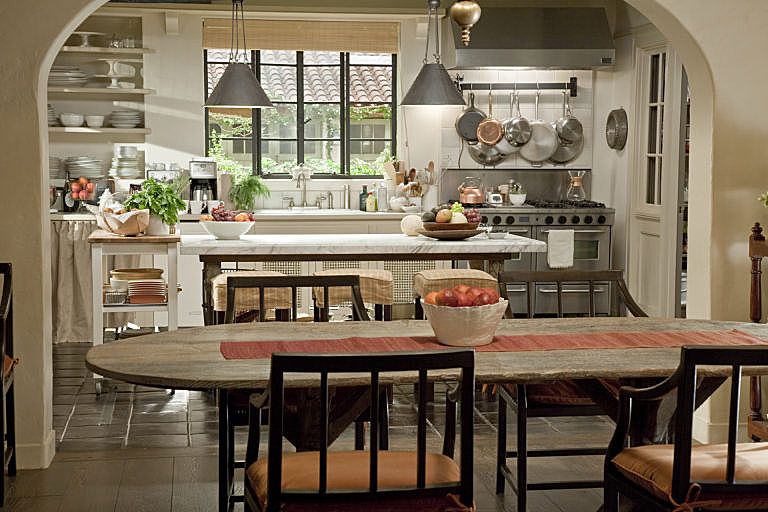 Indulge your inner home chef with the iconic kitchen design from Nancy Meyers' film, "It's Complicated," which was released in 2009.