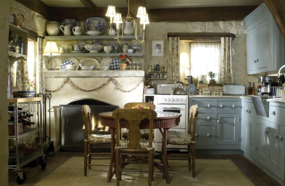 Take a Peek Inside the Warm and Inviting English Kitchen That Was Featured in Nancy Meyers' "The Holiday (2006): It Is a Masterful Display of Both Charm and Functionality.