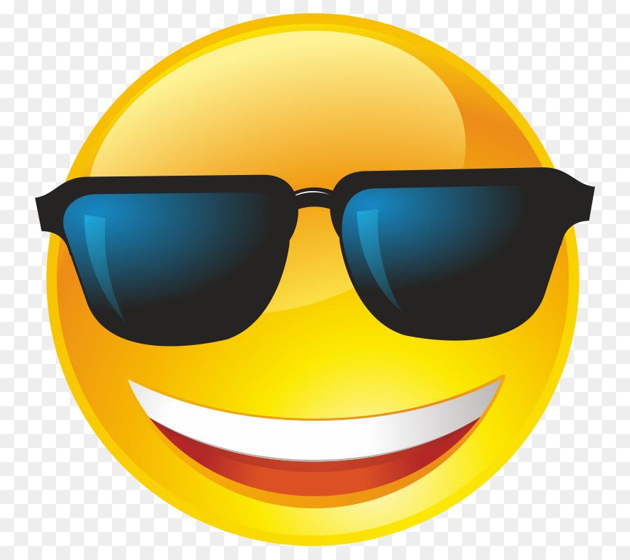 A Cool Looking Emoji Emoticon Smiley Face Character With