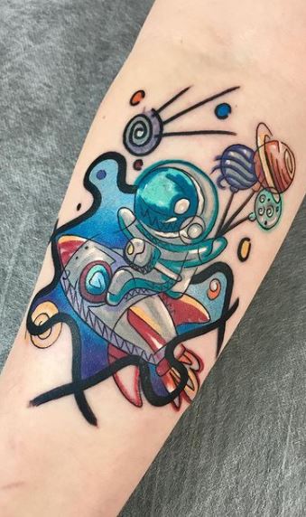 Astronaut by Haley Adams TattooNOW