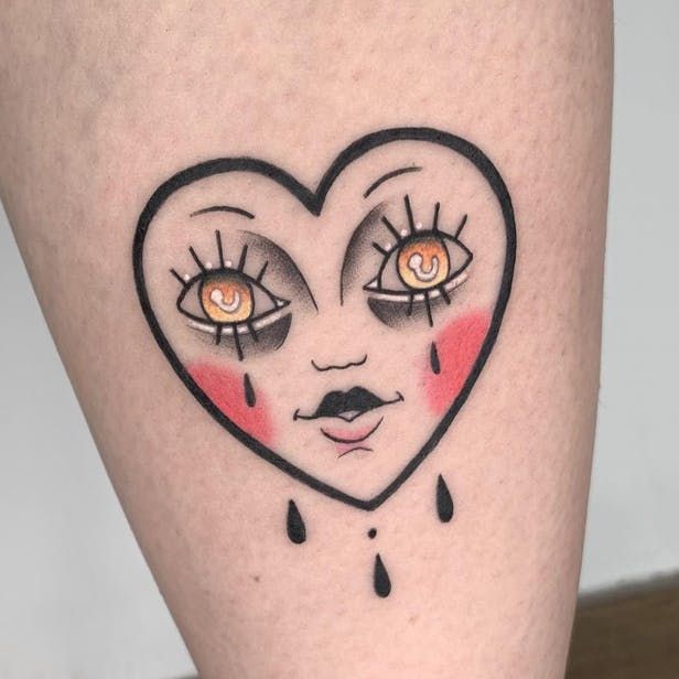 What Does A Crying Heart Tattoo Mean? Exploring the Symbolic Significance of This Popular Design