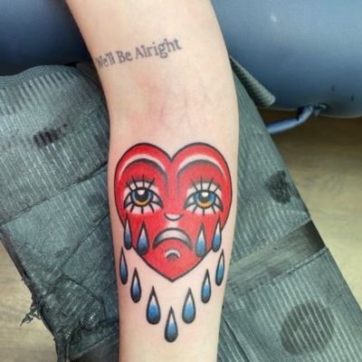 What Does A Crying Heart Tattoo Mean? Exploring the Symbolic Significance of This Popular Design