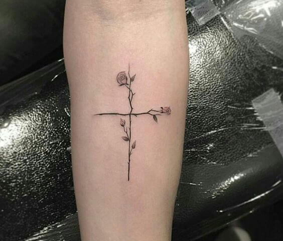 Deep Meaning Women's Feminine Cross Tattoo: Embodying Faith and Empowerment - Impeccable Nest