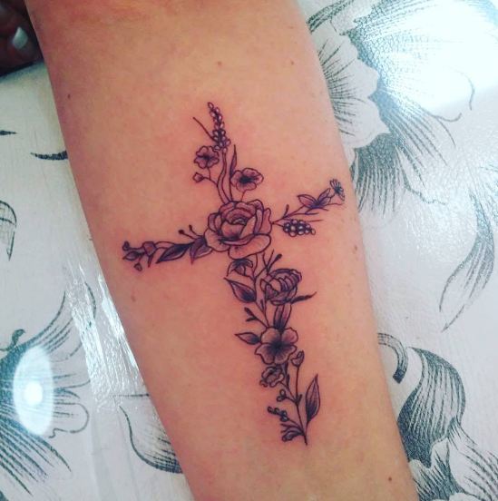 Deep Meaning Women's Feminine Cross Tattoo: Embodying Faith and Empowerment