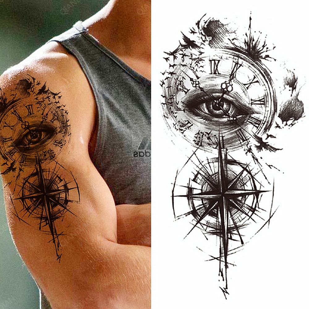 Eye Clock Tattoo Meaning Unlocking the Mysteries of Time and Vision