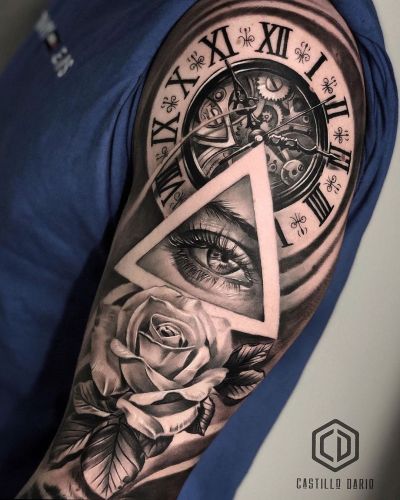 Eye Clock Tattoo Meaning Unlocking the Mysteries of Time and Vision