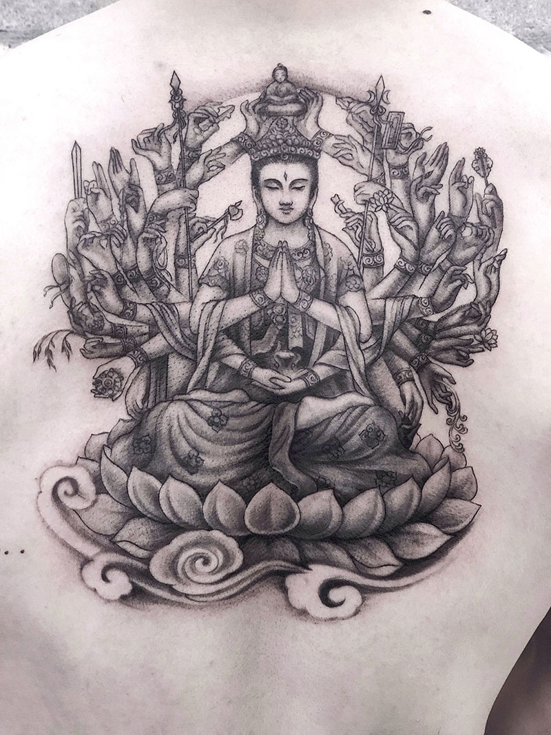 Guanyin bodhisattva tattoo meaning