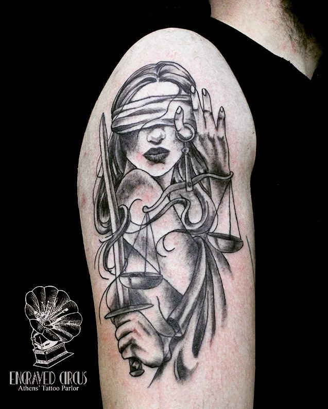 Lady justice tattoo meaning