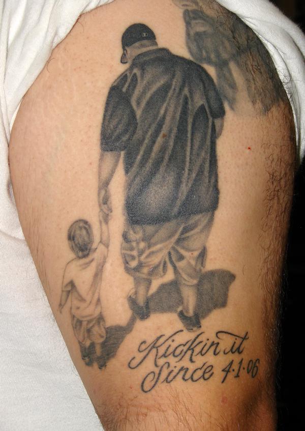 Father son love tattoo design irfan ali  Irfan Ali Tattooz
