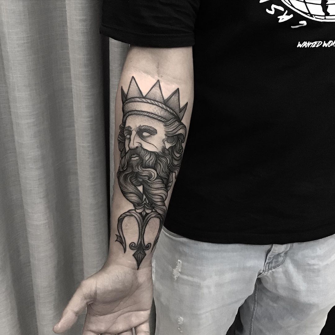 Poseidon Tattoo Meaning: Channeling the Power of the Sea God