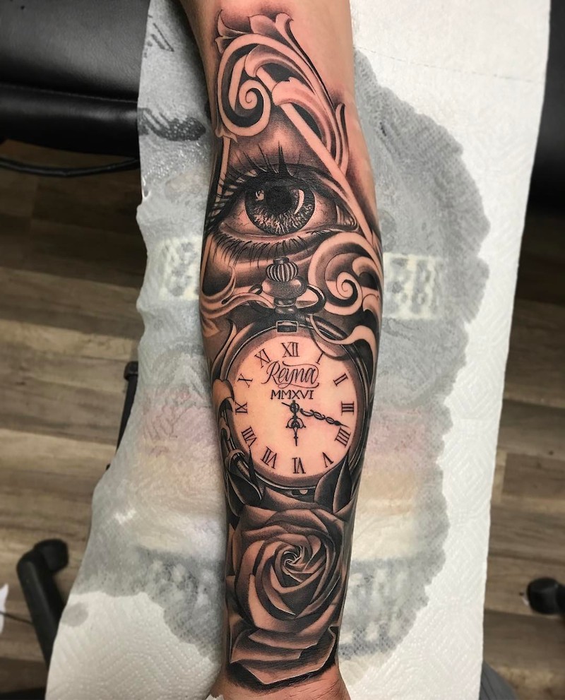 Rose and Clock Tattoo Meaning Symbolism and Significance Explained