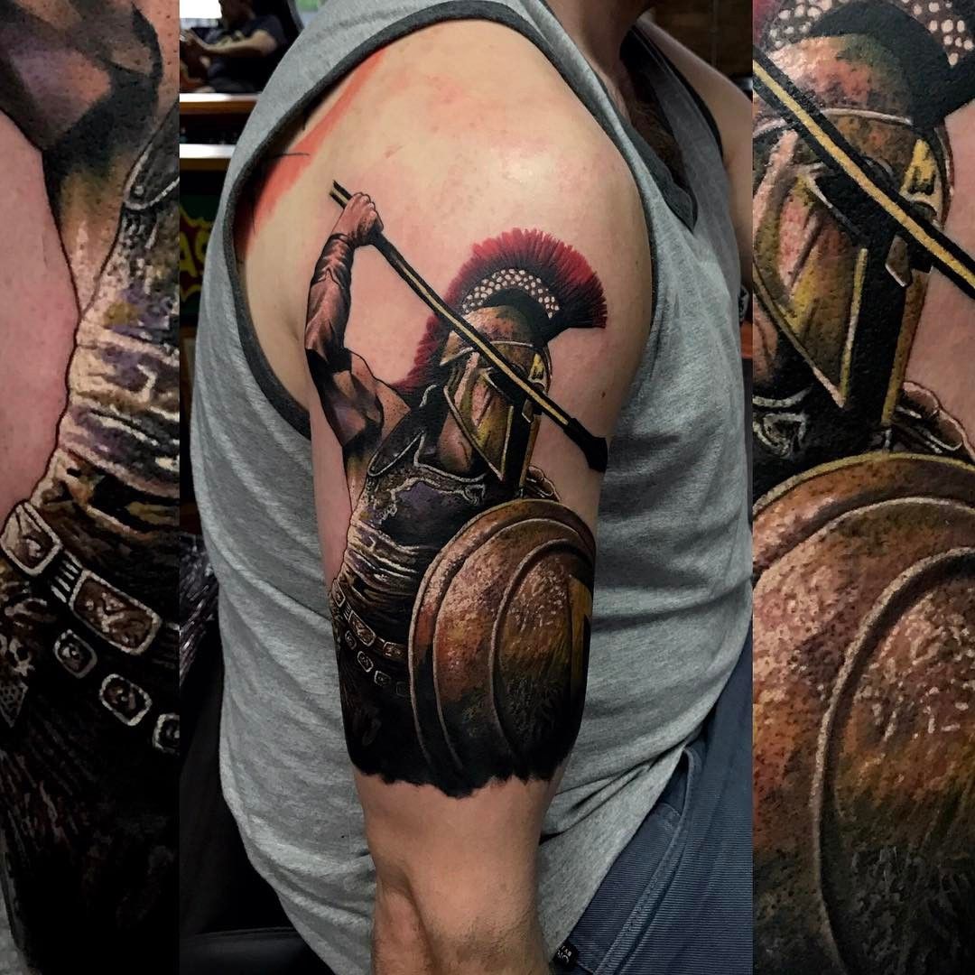 300 spartan shield tattoo