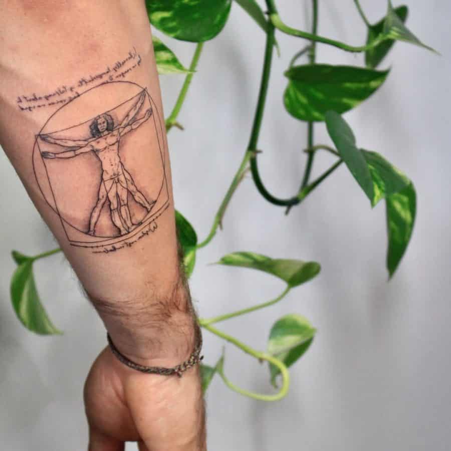 Vitruvian Man Tattoo Meaning: The Symbolism Behind One of the Most Famous Tattoos in the World - Impeccable Nest