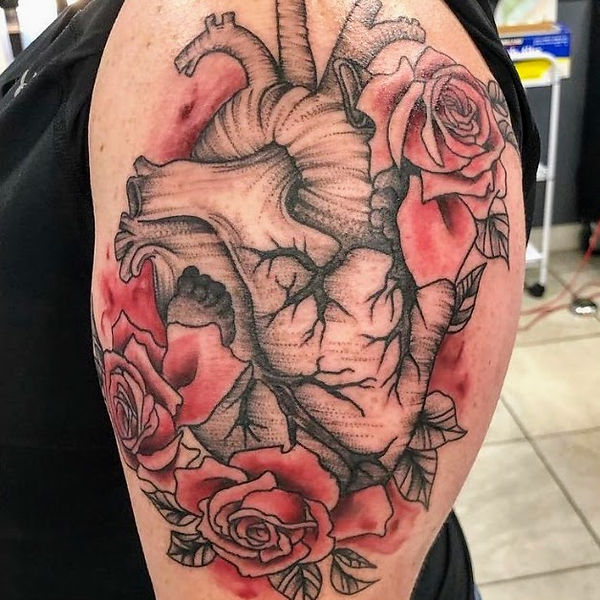 Anatomical Heart Tattoo with Flowers Meaning: What is the Significance?