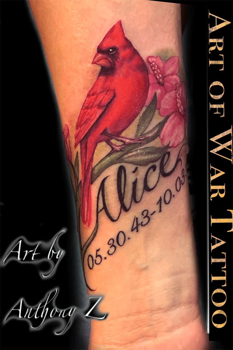 Red cardinal tattoo meaning