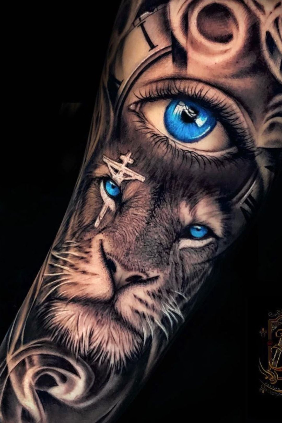 Unveiling the Symbolic Power: Lion with Blue Eyes Tattoo Meaning Explored - Impeccable Nest