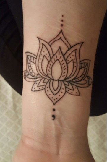lotus-flower-semicolon-tattooLotus Flower Semicolon Tattoo Meaning: Discovering the Meaning Behind the Symbolic Design-meaning