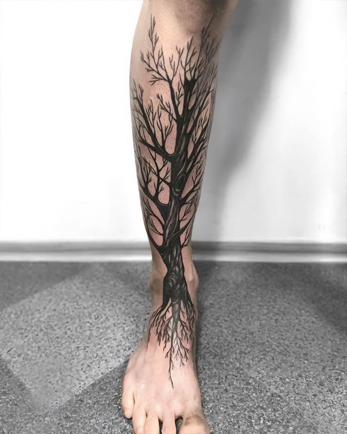 The Meaning of Dead Tree Tattoo: A Symbol of Resilience and Renewaal - Impeccable Nest