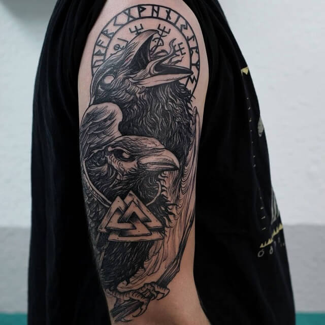 Unveiling the Mystery: What Does Odin's Raven Tattoo Mean?
