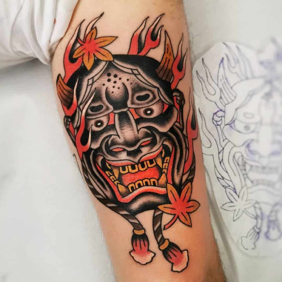 The Mysterious Oni Mask Tattoo Meaning: Unveiling Its Symbolism and Significance