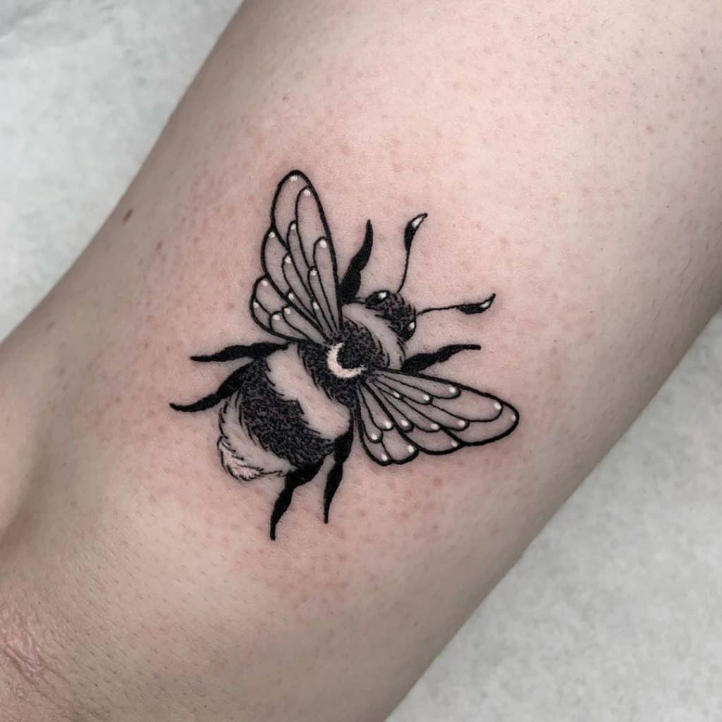 Queen Bee Tattoo Meaning: Royalty, Power, and Femininity
