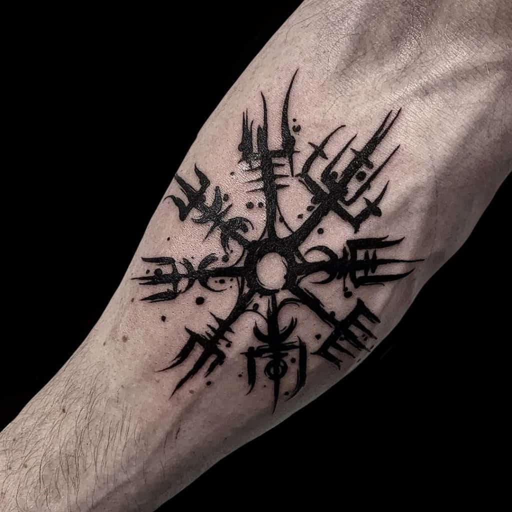 Viking Compass Tattoo Meaning: Finding Direction and Strength