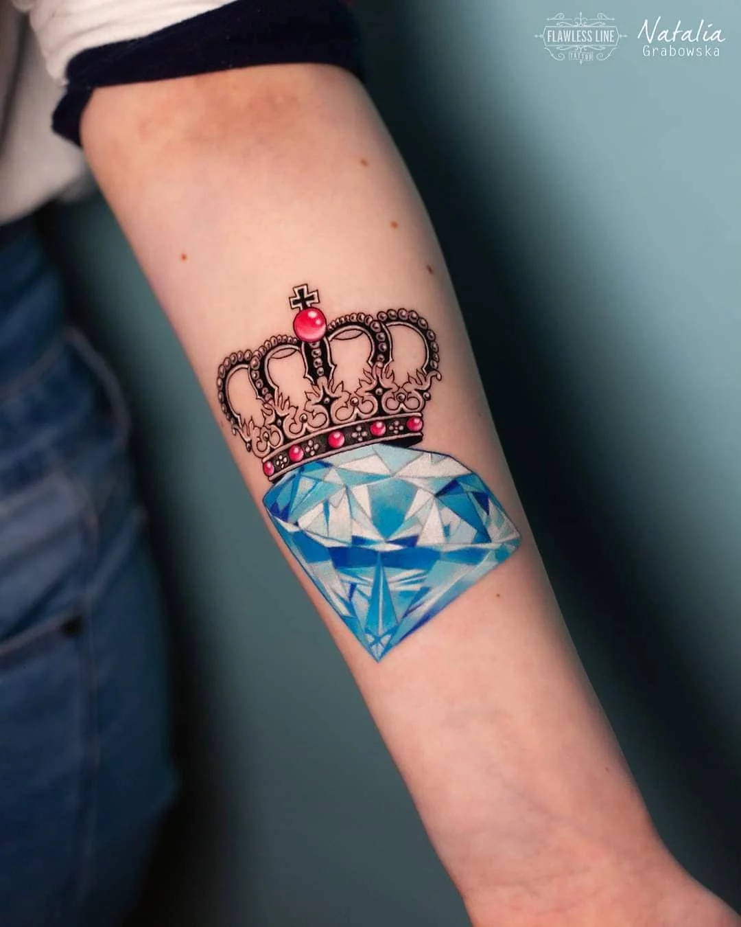 Tiny Diamond x 2 | Semi-Permanent Tattoo - Not a Tattoo