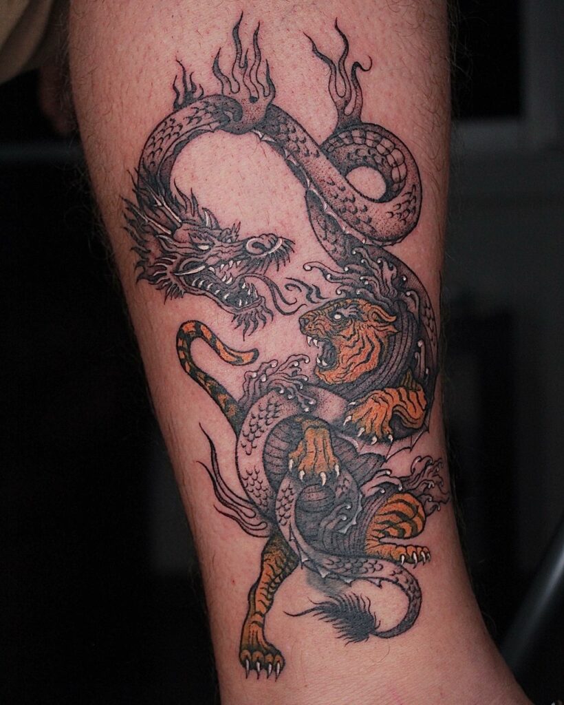 Dragon and Tiger Tattoo Meaning: Decoding the Hidden Meanings of Tattoos