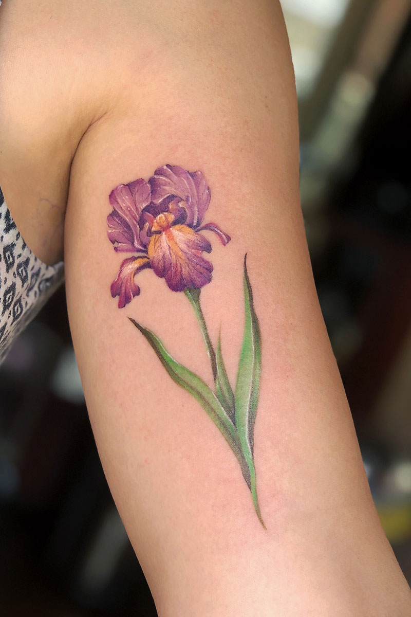 Iris Tattoo Meaning: A Symbolic Journey into Power and Spirituality