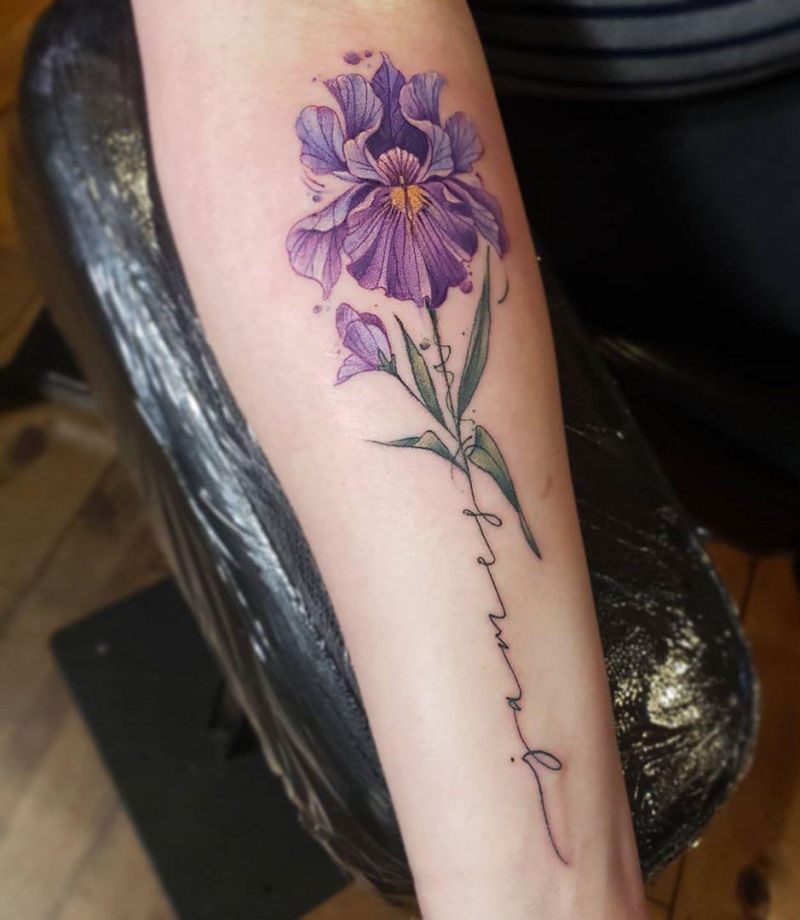 Iris Tattoo Meaning:A Symbolic Journey into Power and Spirituality