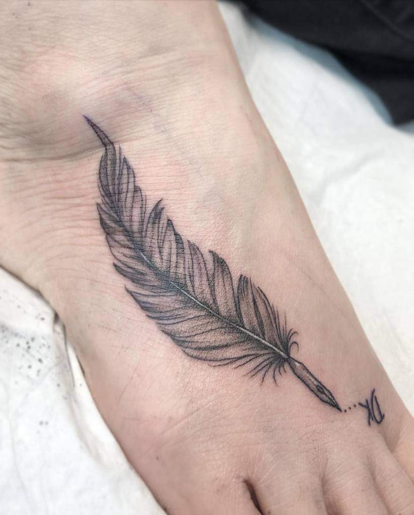 Men's Feather Tattoo Meaning: Exploring the Symbolism and Ideas Behind Feather Tattoos