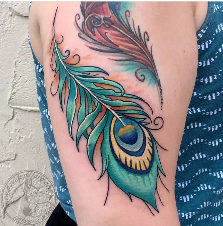 Peacock Feather Tattoo Meaning: A Symbol of Beauty and Gloryeaning-4