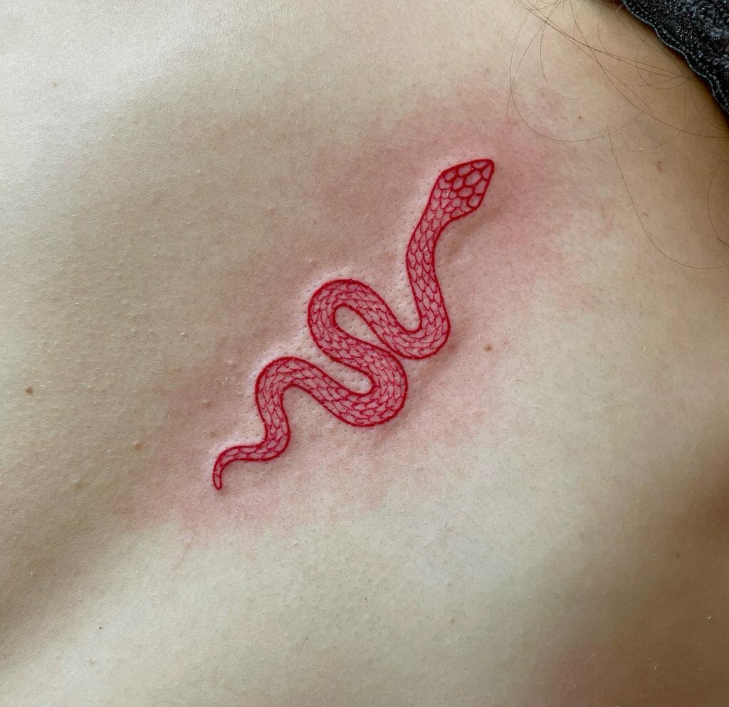 Red Snake Tattoo Meaning and Design Exploring the Symbolism of this Striking Reptile