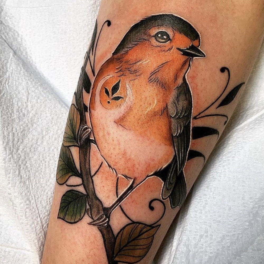 Robin Tattoo Meaning and Designs Depicting Joy, Hope, and Renewal