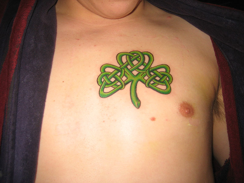 celtic shamrock tattoos for men