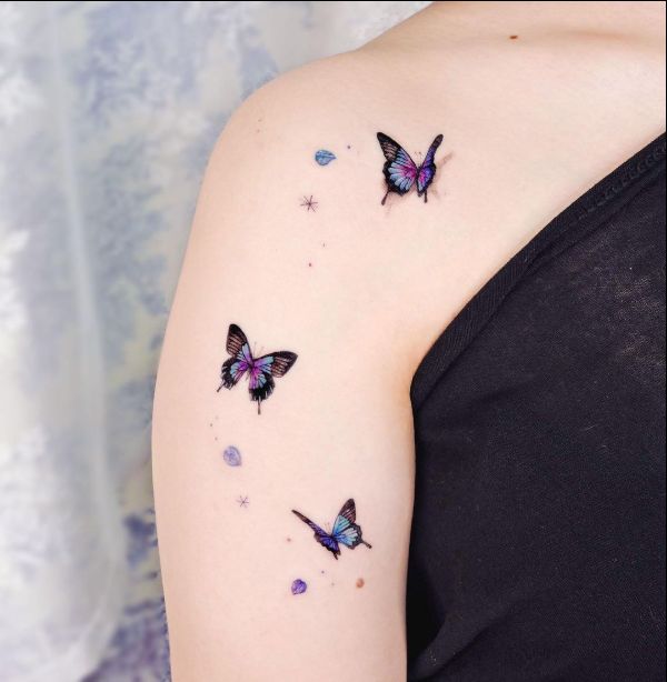 3 Butterfly Tattoo Meaning: