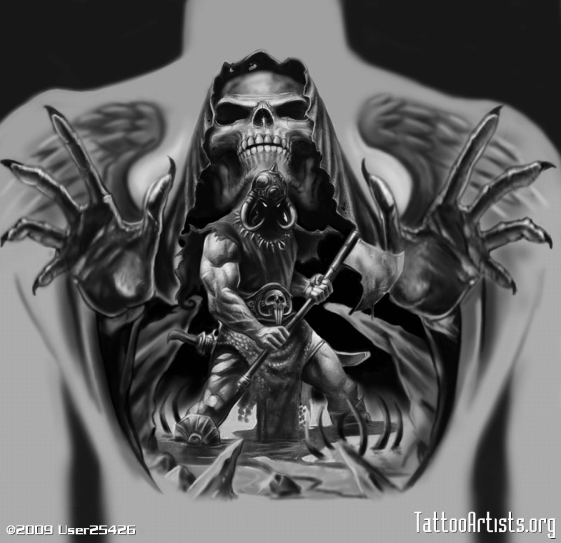 Angel of Death Tattoo Meaning: Comprehending the significance and styles of tattoos featuring the Angel of Death.