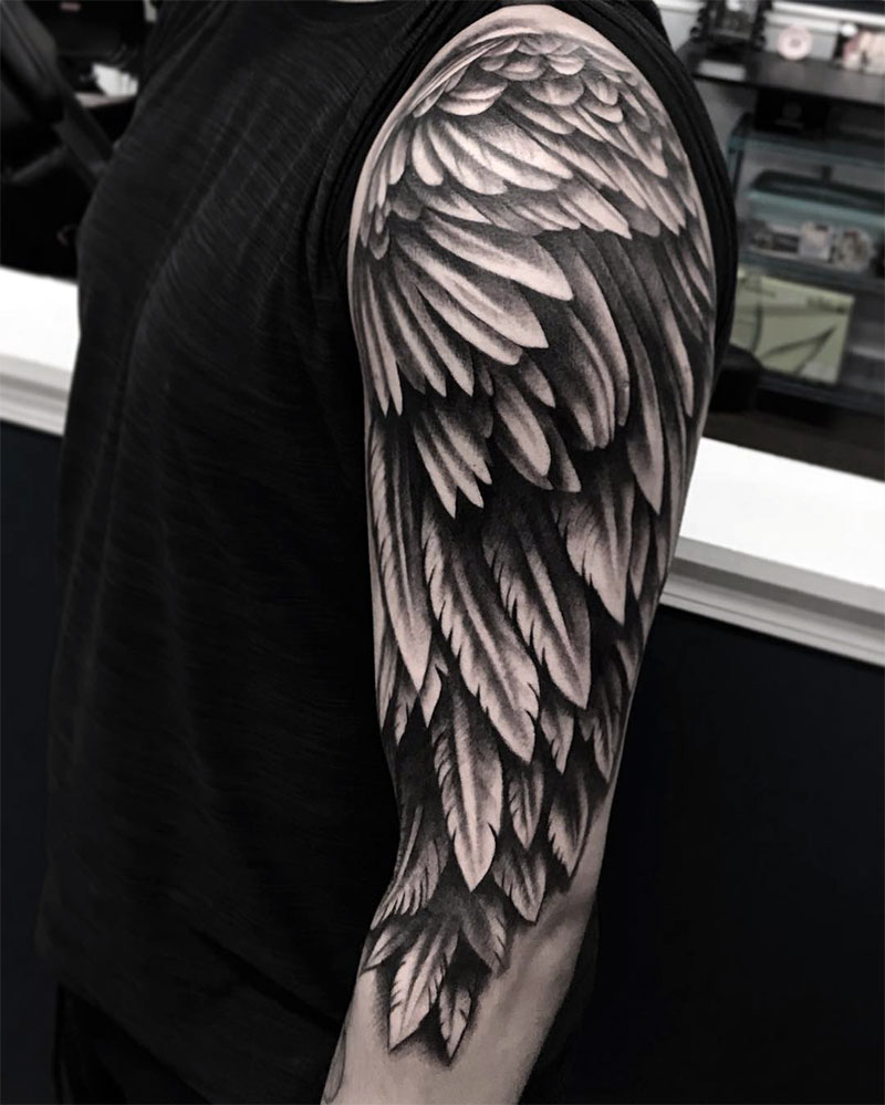 Angel Wing Tattoo Meaning and Designs A Guide to Symbolism, Styles, and Significance