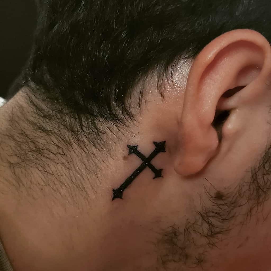 Cross Tattoo Behind Ear Meaning: Uncover the Hidden Meanings Behind Inked Masterpieces