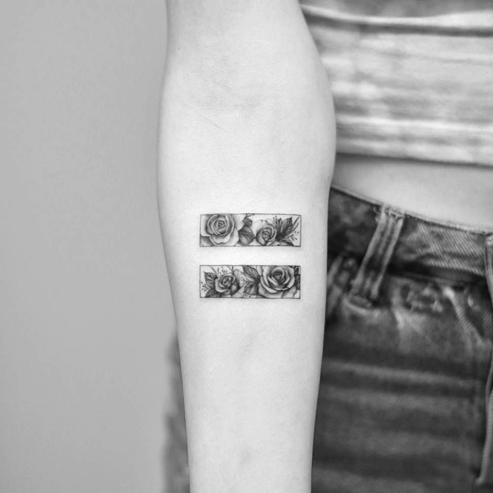 Equal Sign Tattoo Meaning: The significance behind tattoo designs featuring the equal sign explained in the English language.