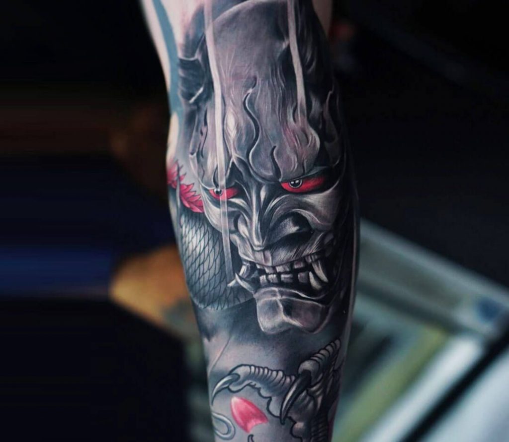 Japanese Mask Tattoo Meaning: The significance and artistic concept ...