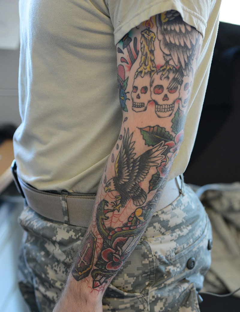 Military Tattoo Meaning: The significance of military tattoo patterns is explained.