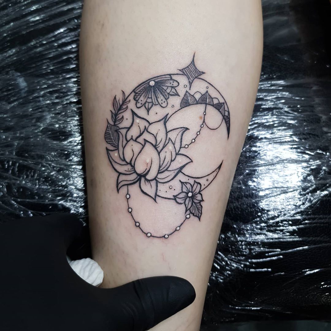 Moon And Lotus Tattoo Meaning
