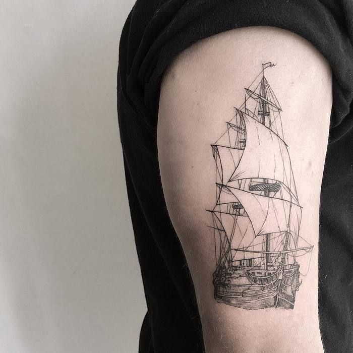 Ship Tattoo Meaning: The Meaning Behind Ship Tattoo Designs Nautical Symbolism in Body Art