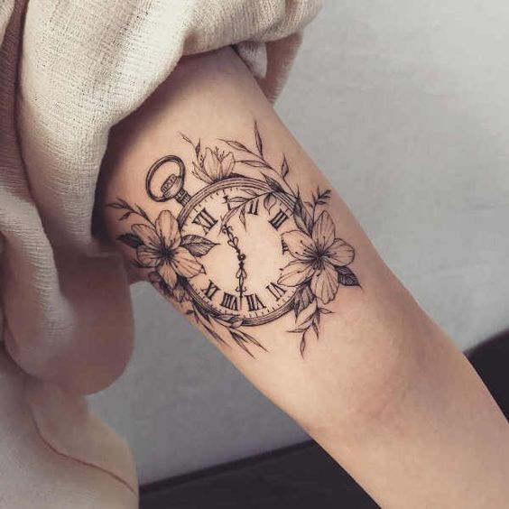 clock tattoos designs